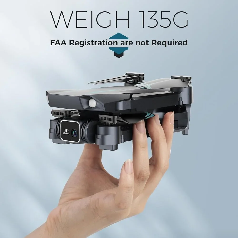 Drone Camera 1080P HD FPV Camera, ne Key Take Off/Land, Altitude Hold, 360 Flip